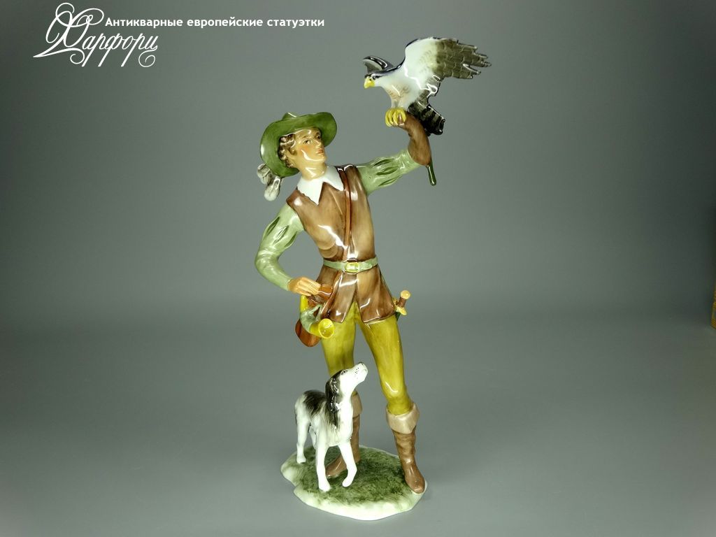 Купить фарфоровую статуэтку Kaiser Соколиная охота